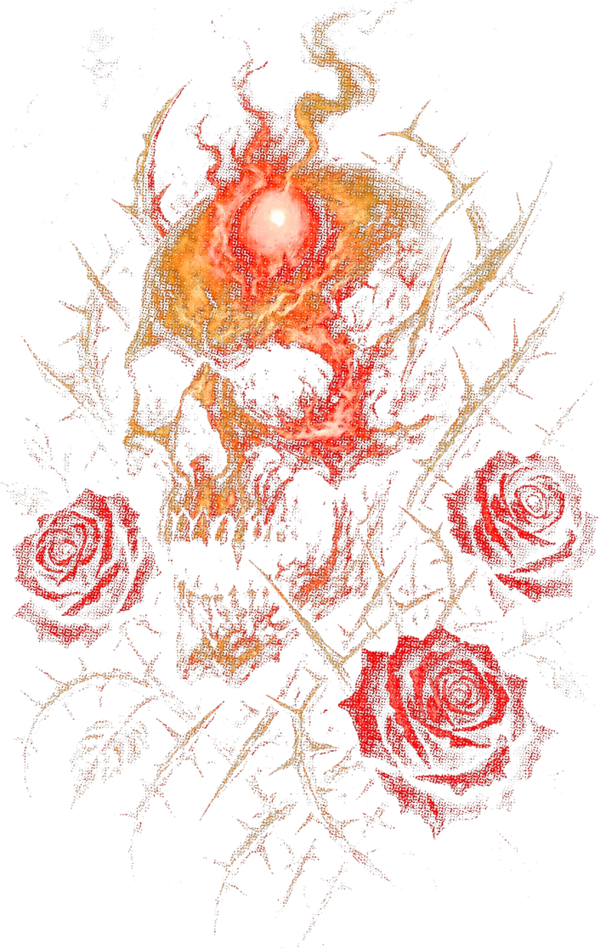 Skull And Roses Inferno