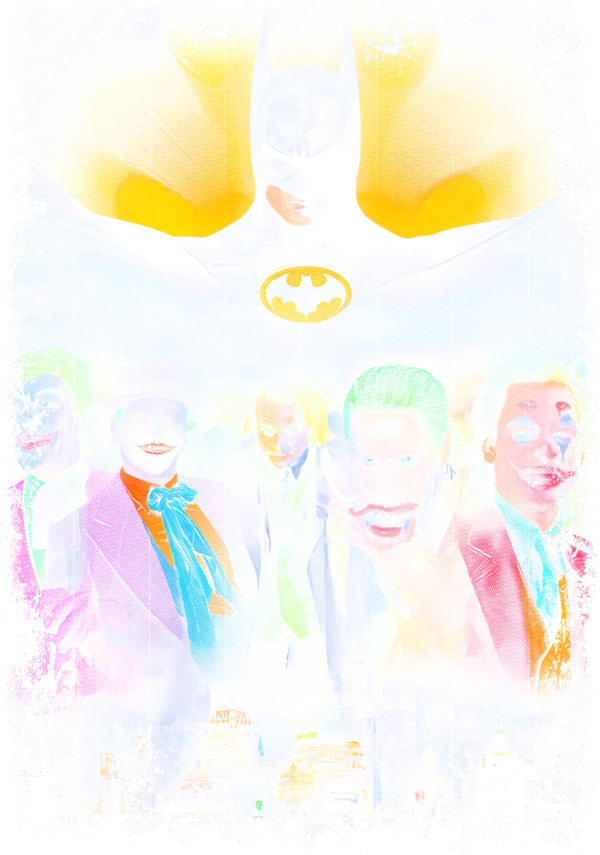 Batman, Joker - Halftone